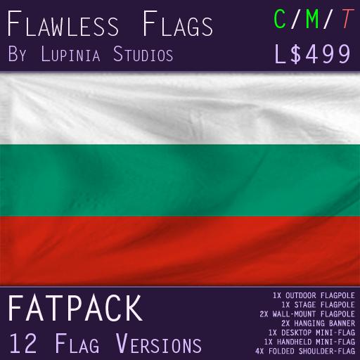 Bulgaria Flag (Fatpack, 12 Versions)