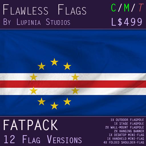 Cape Verde Flag (Fatpack, 12 Versions)
