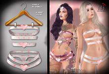 (*<*) 1313 Heartastic Set - White w/Hearts