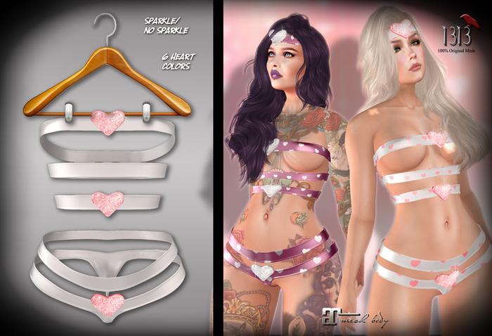 (*<*) 1313 Heartastic Set - White