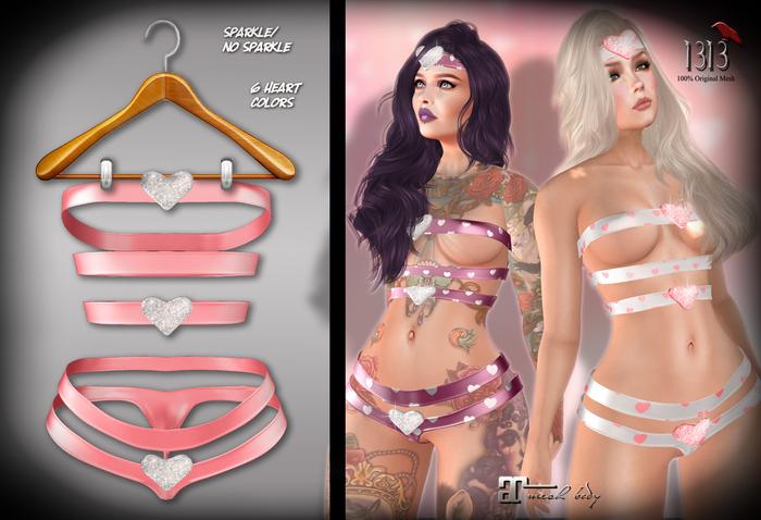 (*<*) 1313 Heartastic Set - Pink