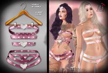 (*<*) 1313 Heartastic Set - Mulberry w/Hearts