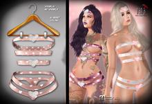 (*<*) 1313 Heartastic Set - Champagne w/Hearts