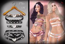(*<*) 1313 Heartastic Set - Black w/Hearts