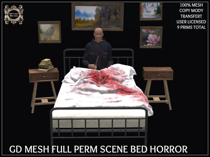 GD MESH FULL PERM SCENE BED HORROR