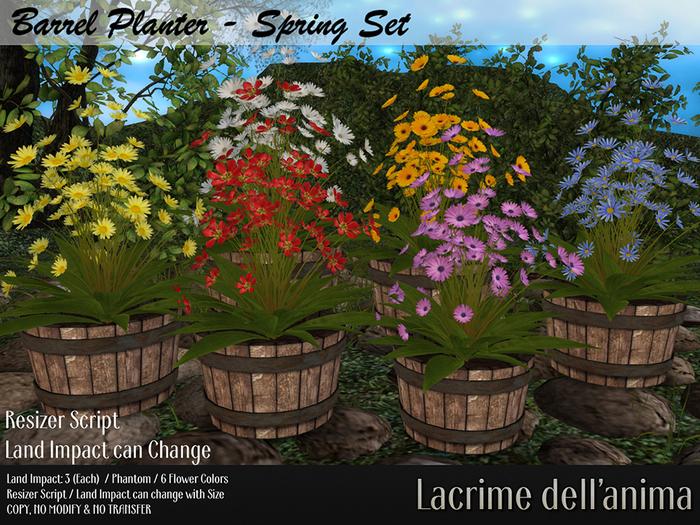 Barrel Planter - Spring Set *GIFT*