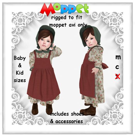 Moppet Little House Dress 1 Bouquet Set