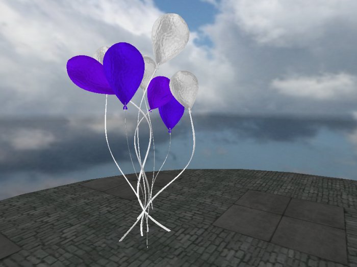 Lower Prim Balloons - Violet/white -frosted-(mod/copy)