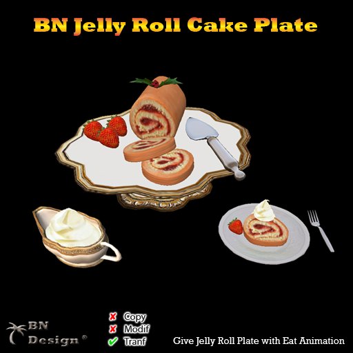 BN Jelly Roll Cake Plate