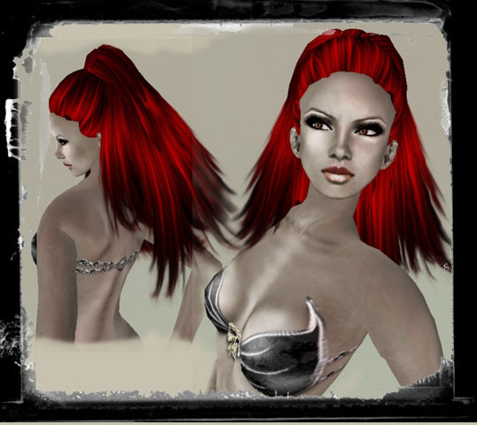 Oops! - Irene Long Flexy Ponitail Red. (box)
