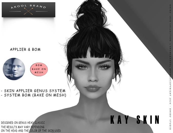Second Life Marketplace - {Akool&Ohibo} Kay Skin Applier DEMO #BOM
