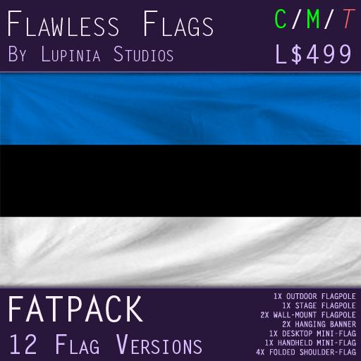 Estonia Flag (Fatpack, 12 Versions)