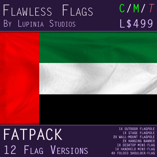 United Arab Emirates Flag (Fatpack, 12 Versions)