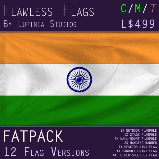 India Flag (Fatpack, 12 Versions)