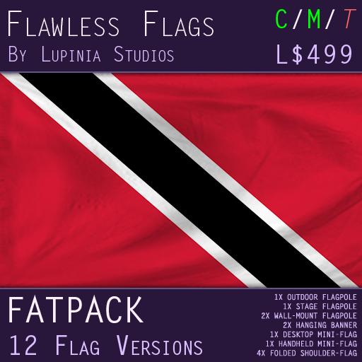 Trinidad and Tobago Flag (Fatpack, 12 Versions)