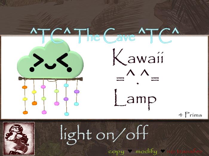 ^TC^ Kawaii cloud lamp green