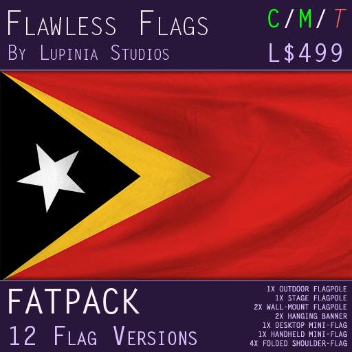 Timor-Leste Flag (Full Kit, Boxed) - Flawless Flags