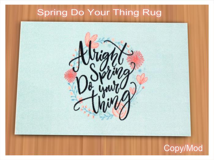 *CC* Spring Do Your Thing Rug