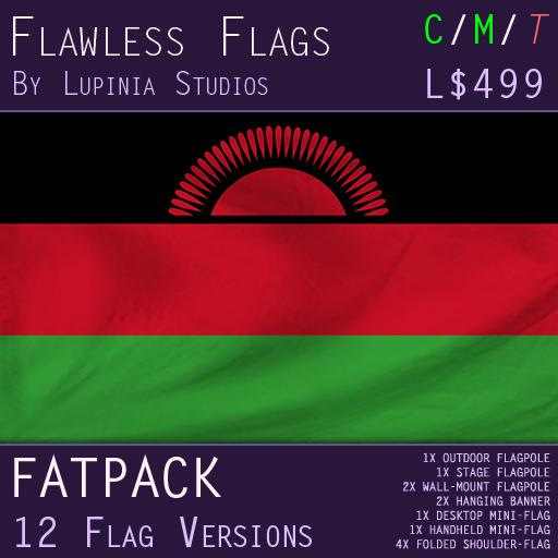 Malawi Flag (Fatpack, 12 Versions)