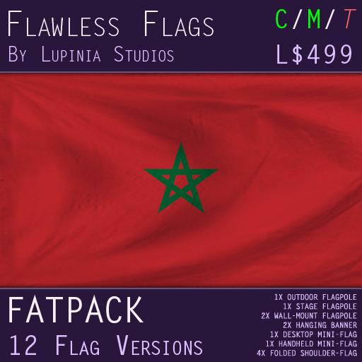 Morocco Flag (Fatpack, 12 Versions)