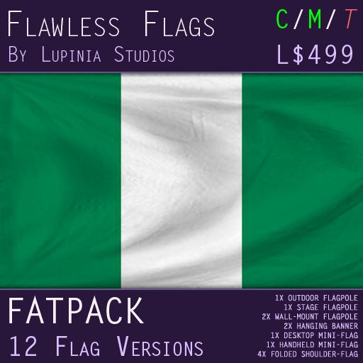 Nigeria Flag (Fatpack, 6 Versions)