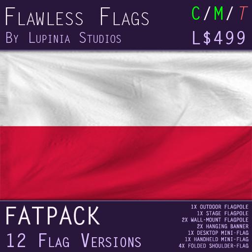 Poland Flag (Fatpack, 12 Versions)