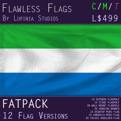 Sierra Leone Flag (Fatpack, 12 Versions)