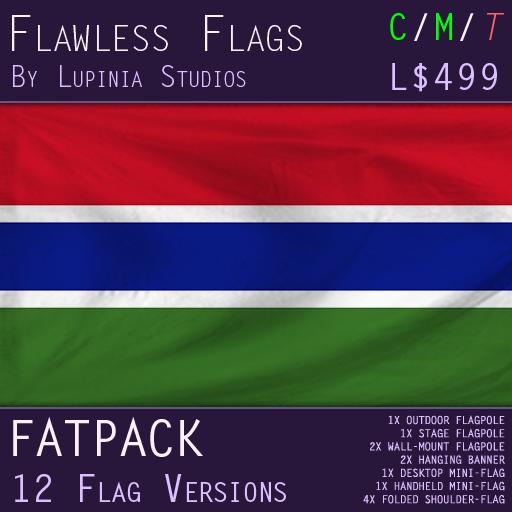 The Gambia Flag (Fatpack, 12 Versions)