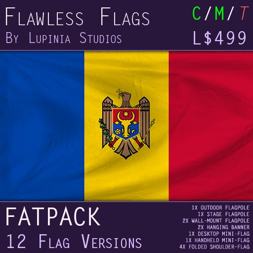Moldova Flag (Fatpack, 12 Versions)