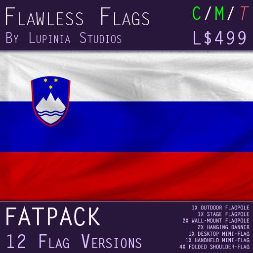 Slovenia Flag (Fatpack, 12 Versions)