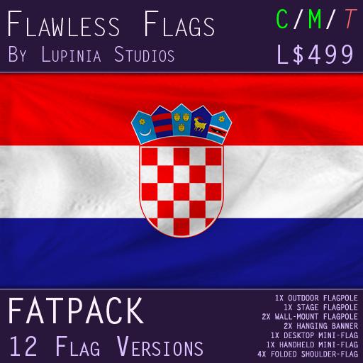 Croatia Flag (Fatpack, 12 Versions)