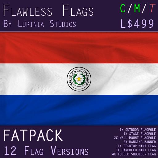 Paraguay Flag (Fatpack, 12 Versions)