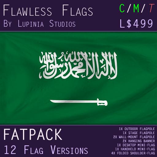 Saudi Arabia Flag (Fatpack, 12 Versions)