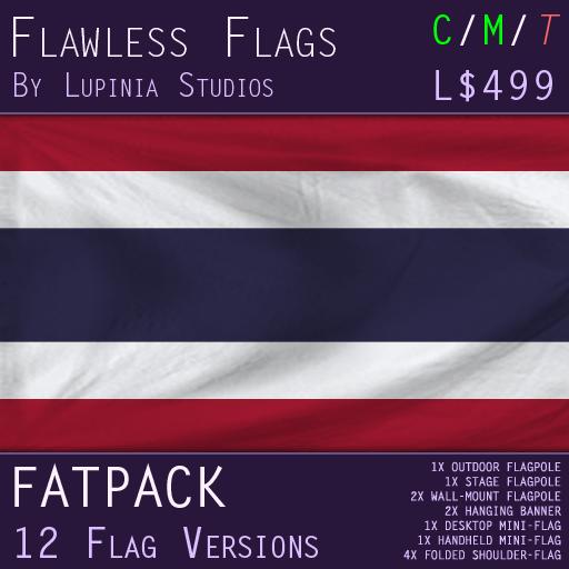 Thailand Flag (Fatpack, 12 Versions)