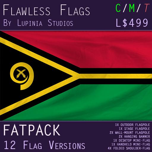 Vanuatu Flag (Fatpack, 12 Versions)