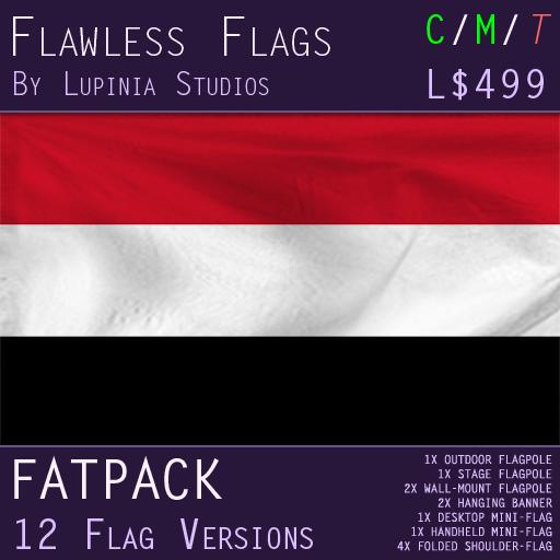 Yemen Flag (Fatpack, 12 Versions)