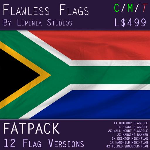 South Africa Flag (Fatpack, 12 Versions)