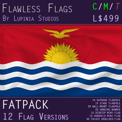Kiribati Flag (Fatpack, 12 Versions)