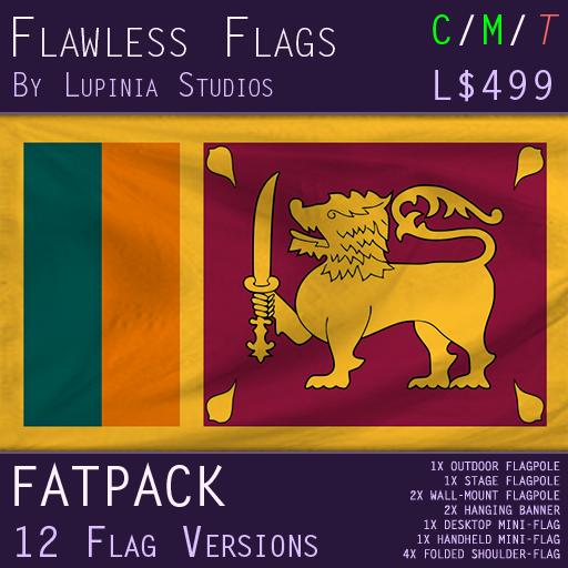 Sri Lanka Flag (Fatpack, 12 Versions)
