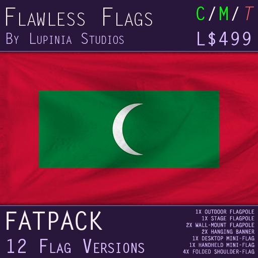 Maldives Flag (Fatpack, 12 Versions)