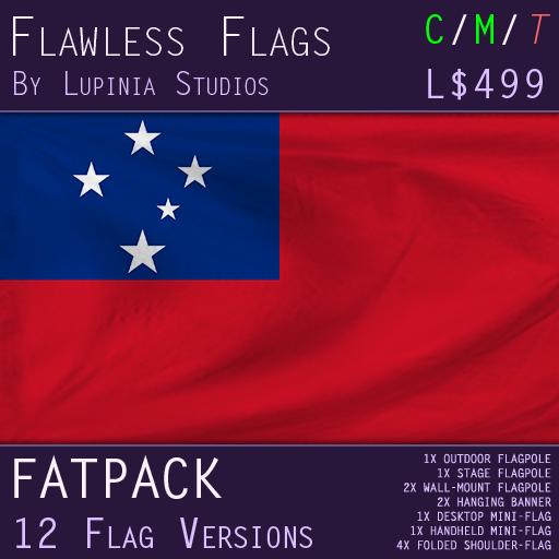 Samoa Flag (Fatpack, 12 Versions)