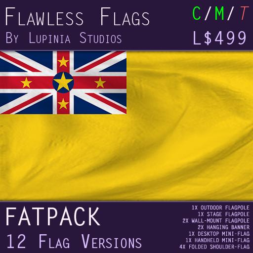 Niue Flag (Fatpack, 12 Versions)