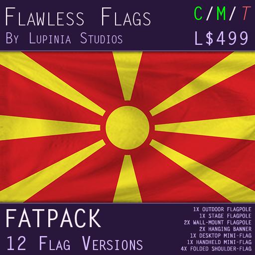 Macedonia Flag (Fatpack, 12 Versions)