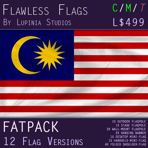 Malaysia Flag (Fatpack, 12 Versions)
