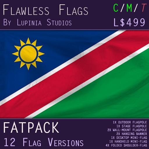 Namibia Flag (Fatpack, 12 Versions)
