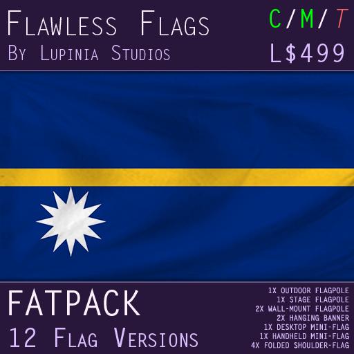 Nauru Flag (Fatpack, 12 Versions)