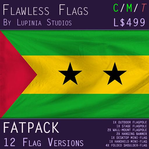 Sao Tome and Principe Flag (Fatpack, 12 Versions)
