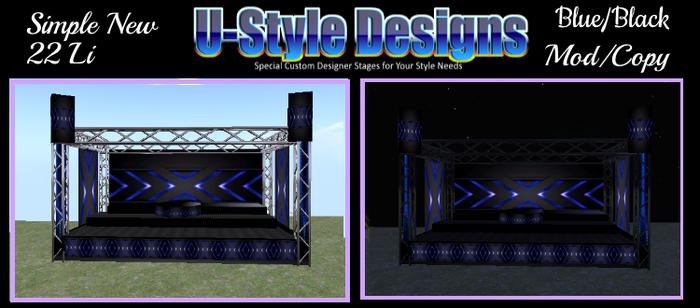 U-Style Designs New Blue/Black Stage