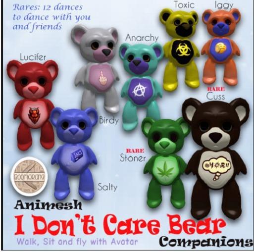 [Boomerang] - I don't care bear - Cuss RARE Box
