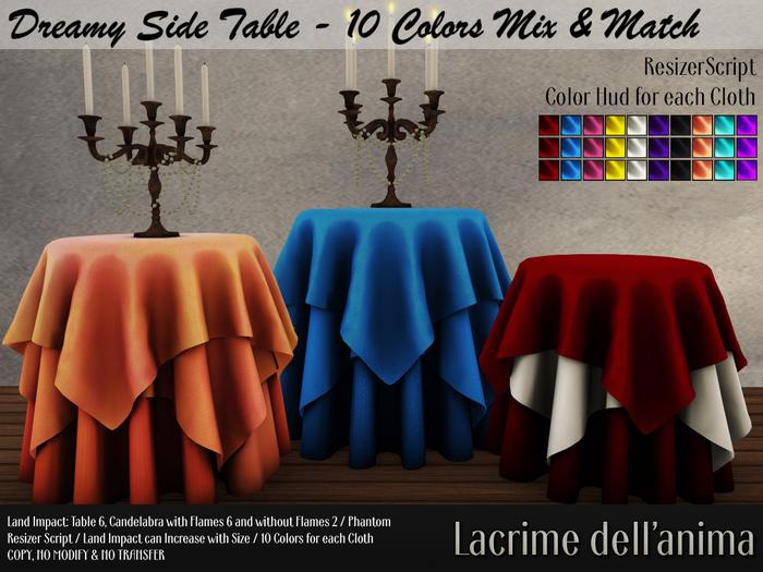 Dreamy Side Table - 10 Colors Mix & Match